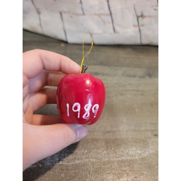 Red apple AS IS chuck 1989 ornament xmas - Picture 4 of 5